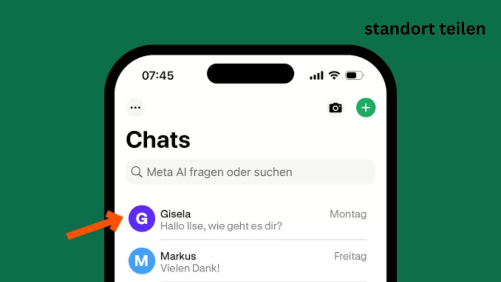 Standort teilen
